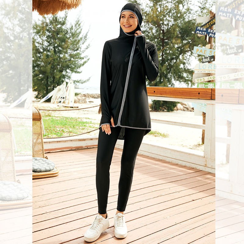 Black Full Cover Activewear - Hidjabaya